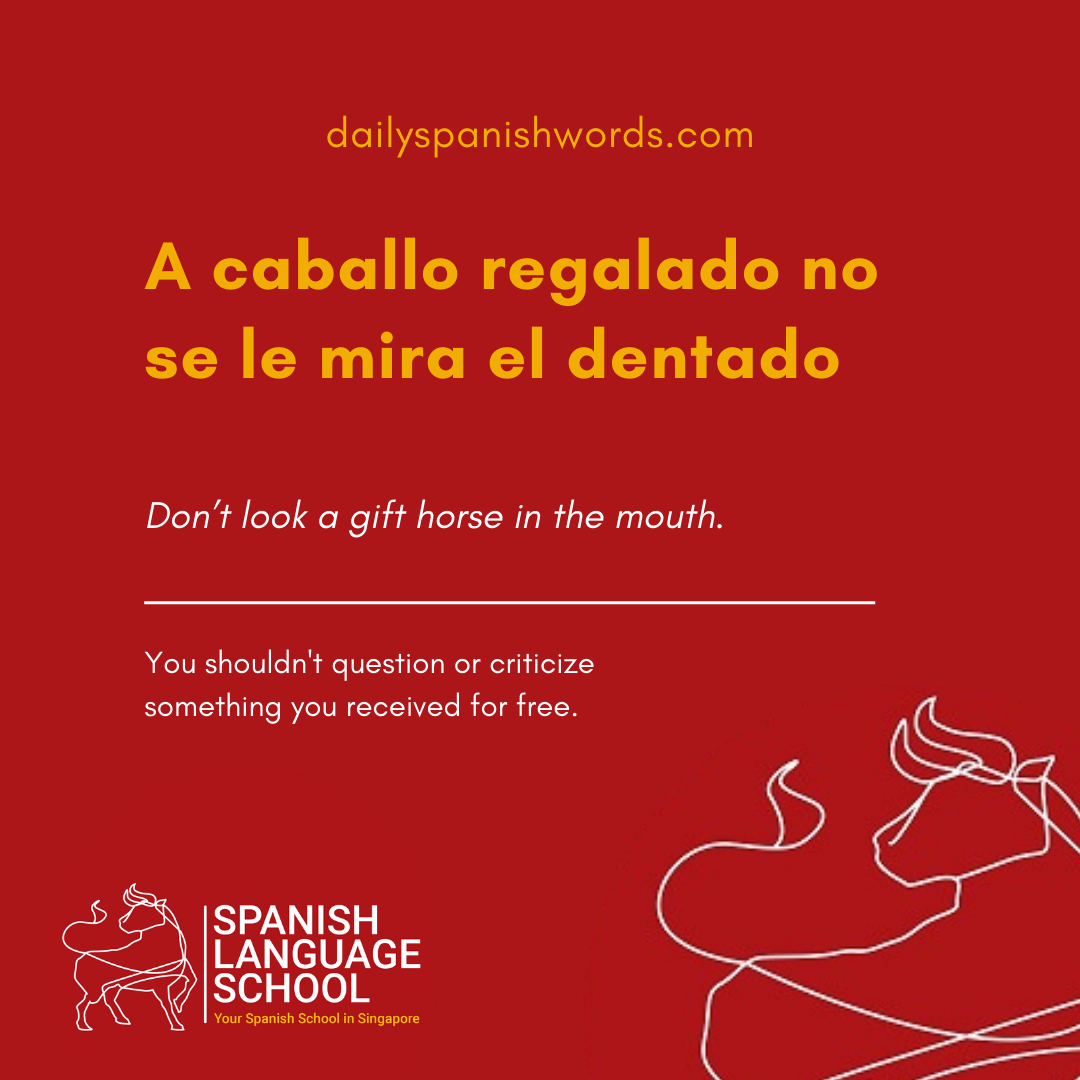 Spanish Idiom of the day!