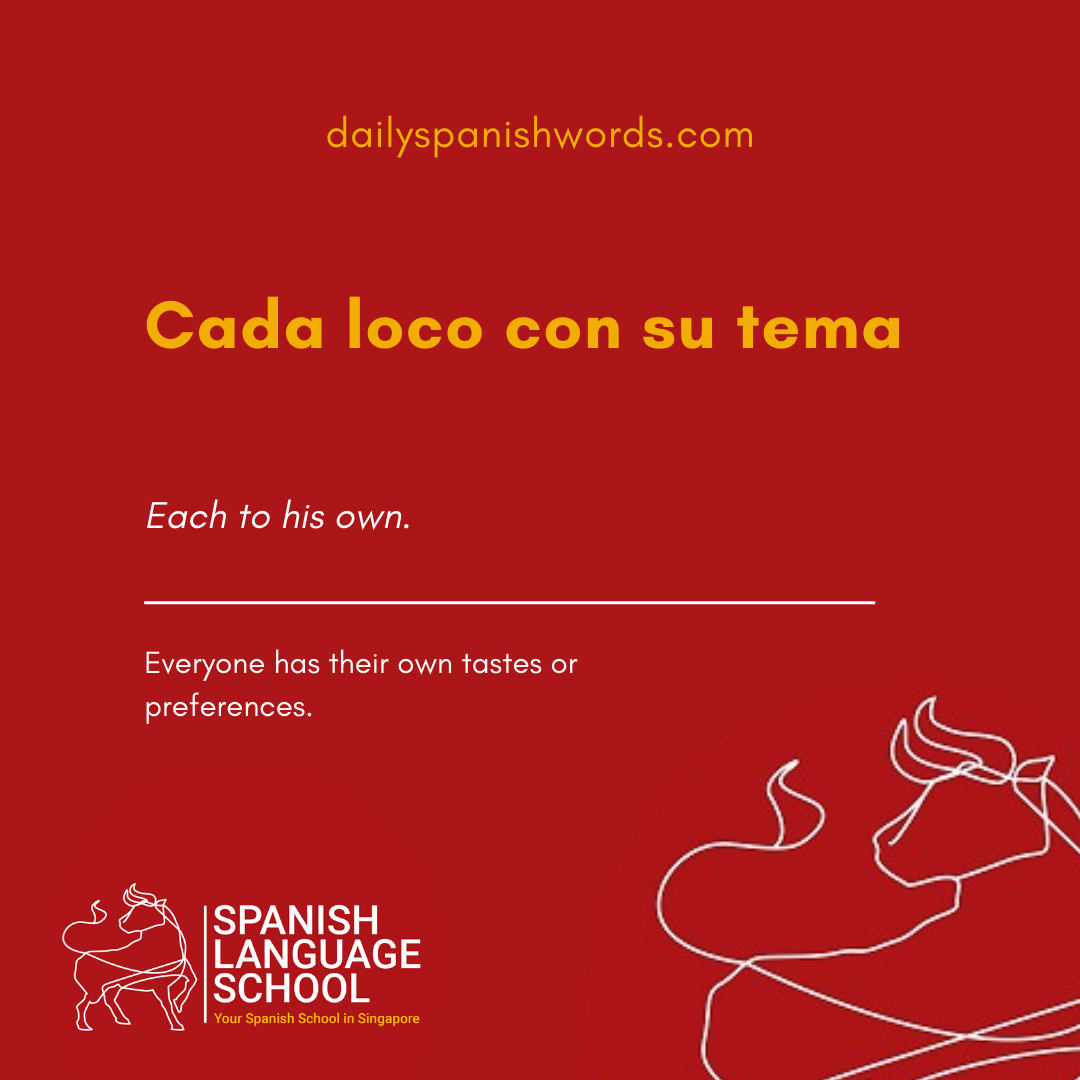 Spanish Idiom of the day!